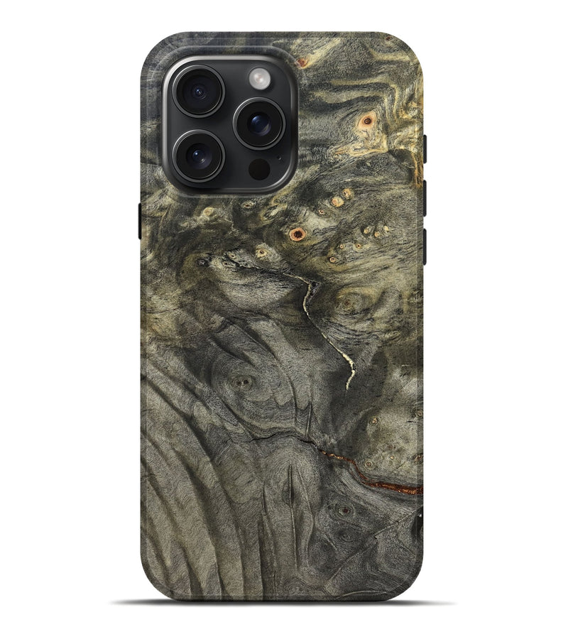 iPhone 16 Pro Max Wood Live Edge Phone Case - Chaim (Solid Wood, 824739)