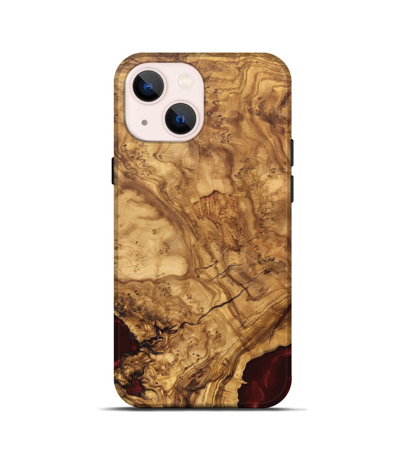 iPhone 13 mini Wood Live Edge Phone Case - Brandie (Solid Wood, 824741)