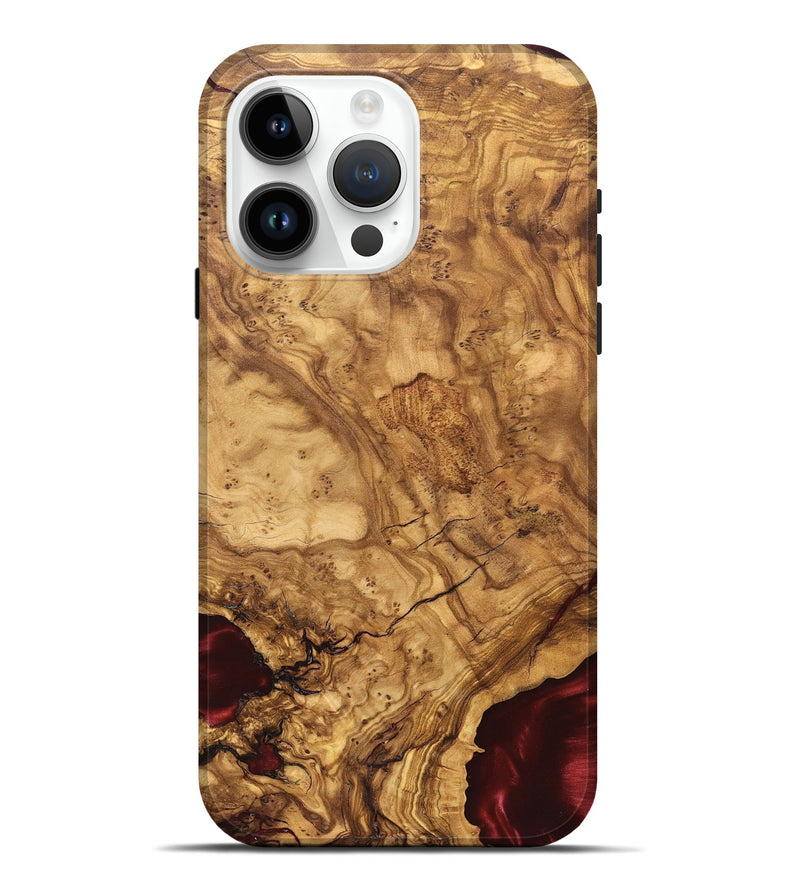 iPhone 15 Pro Max Wood Live Edge Phone Case - Brandie (Solid Wood, 824741)