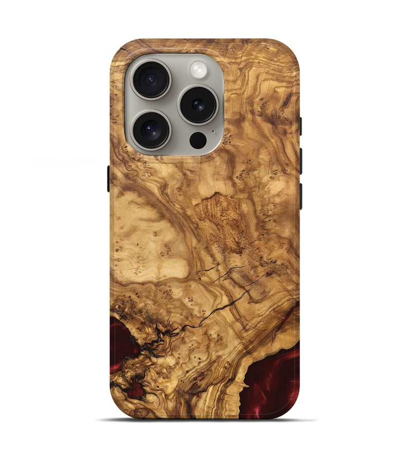 iPhone 16 Pro Wood Live Edge Phone Case - Brandie (Solid Wood, 824741)