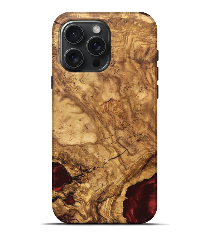 iPhone 16 Pro Max Wood Live Edge Phone Case - Brandie (Solid Wood, 824741)