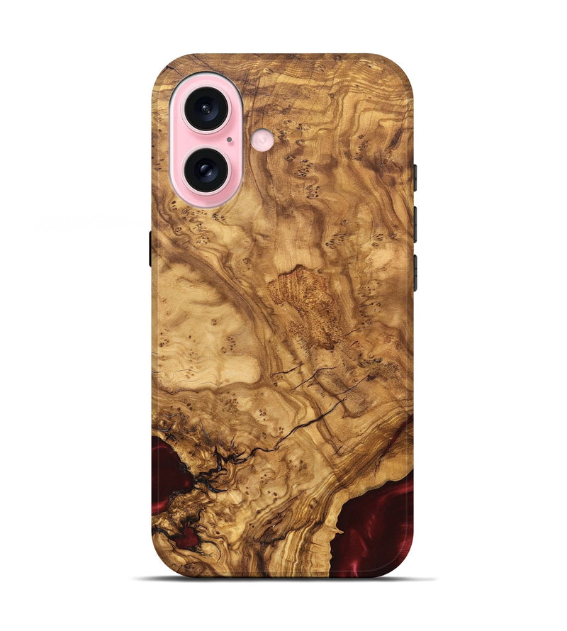 iPhone 17 Wood Live Edge Phone Case - Brandie (Solid Wood, 824741)