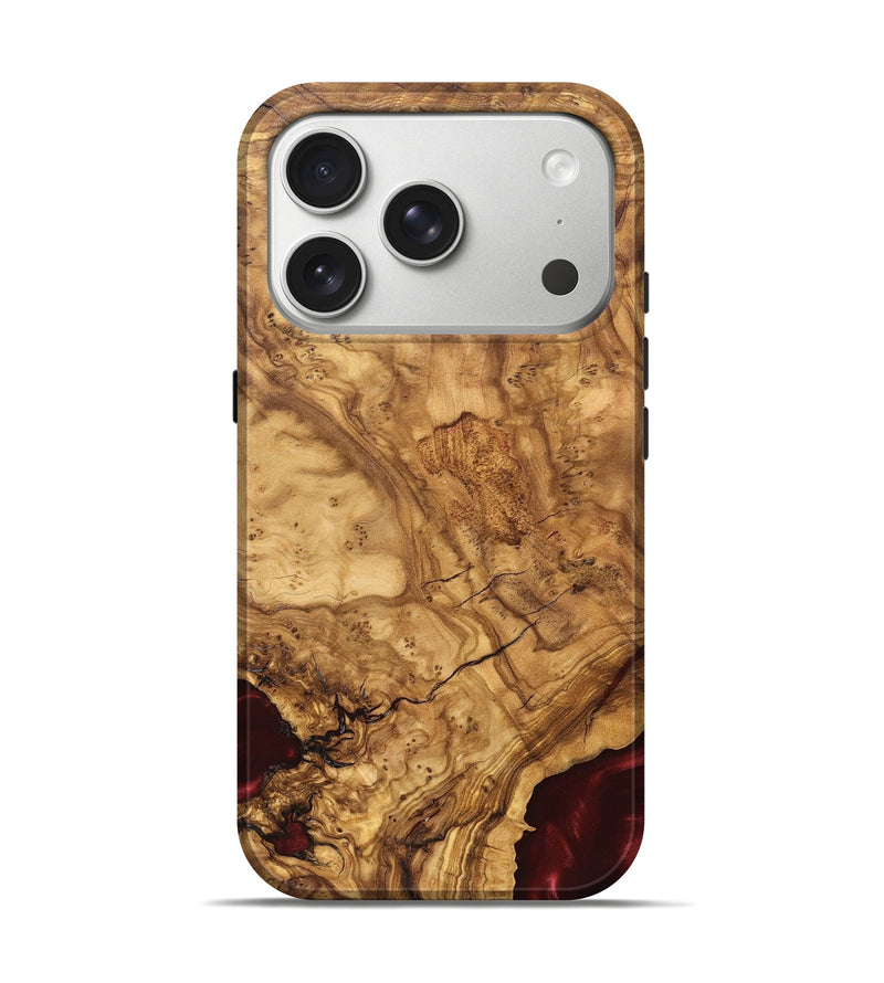 iPhone 17 Pro Wood Live Edge Phone Case - Brandie (Solid Wood, 824741)
