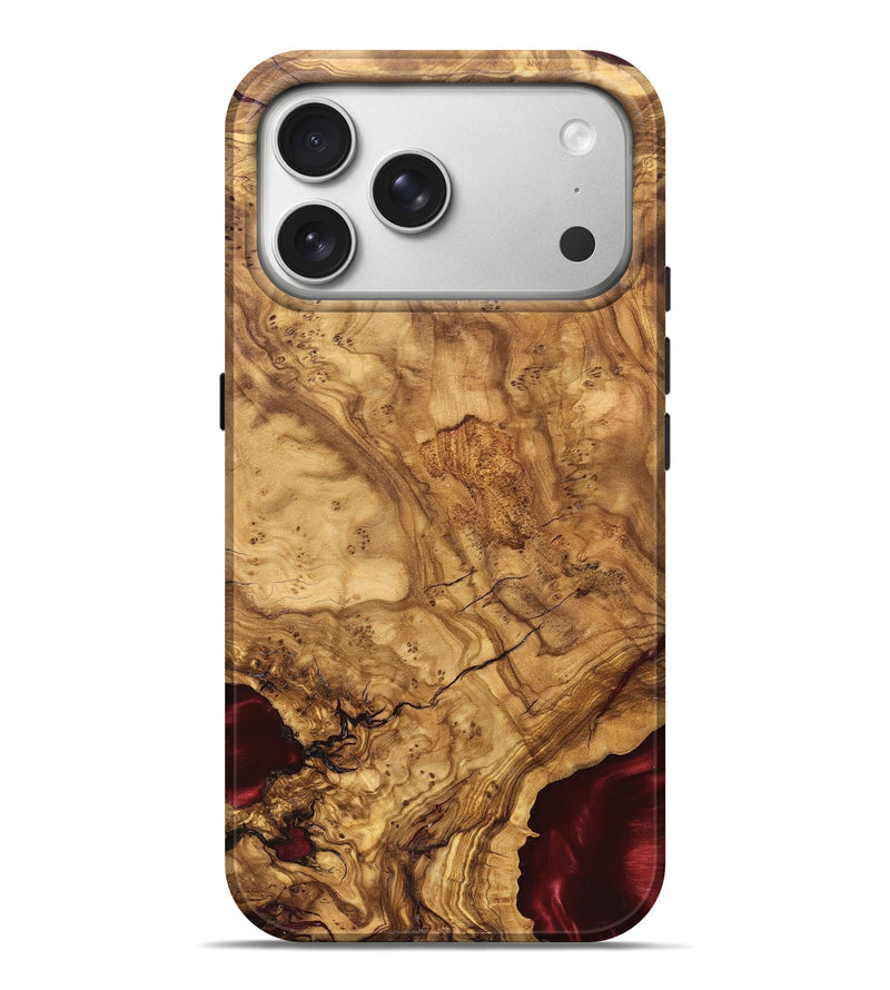 iPhone 17 Pro Max Wood Live Edge Phone Case - Brandie (Solid Wood, 824741)