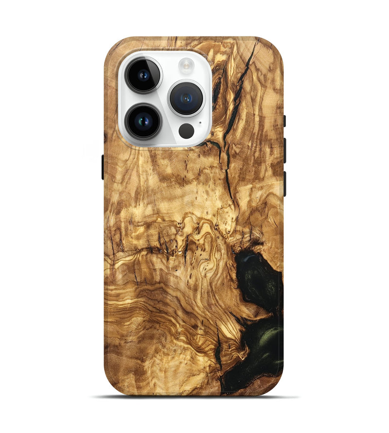 iPhone 15 Pro Wood Live Edge Phone Case - Jay (Solid Wood, 824743)