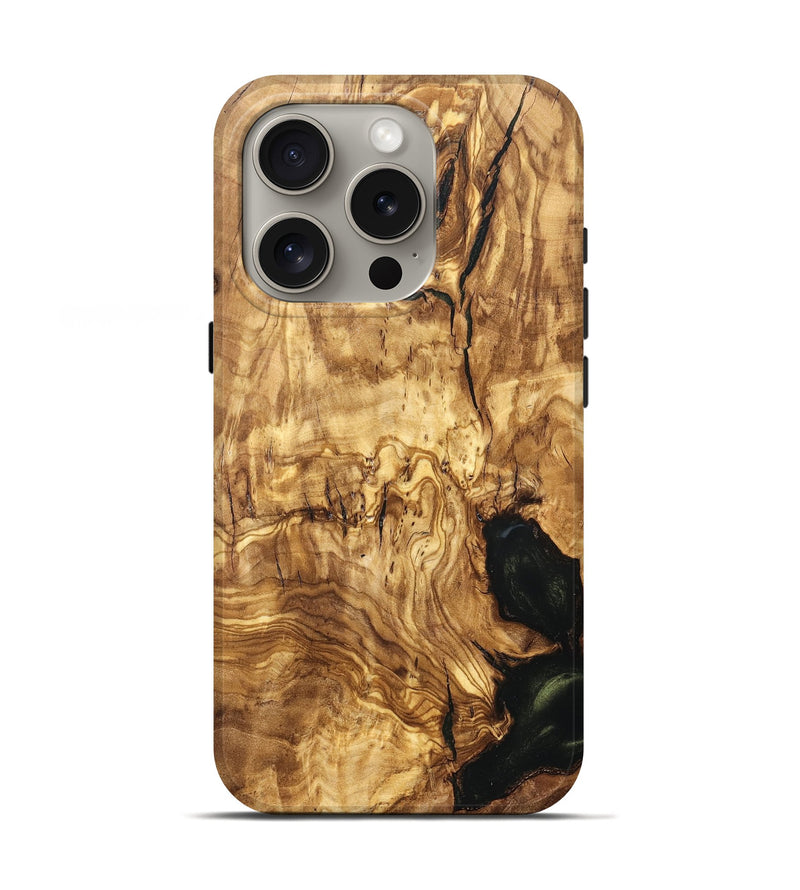 iPhone 16 Pro Wood Live Edge Phone Case - Jay (Solid Wood, 824743)