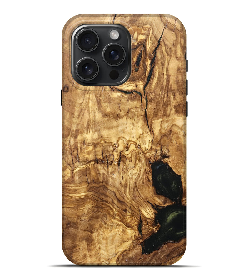 iPhone 16 Pro Max Wood Live Edge Phone Case - Jay (Solid Wood, 824743)