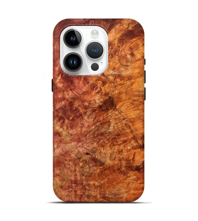 iPhone 15 Pro Wood Live Edge Phone Case - Martika (Solid Wood, 824744)