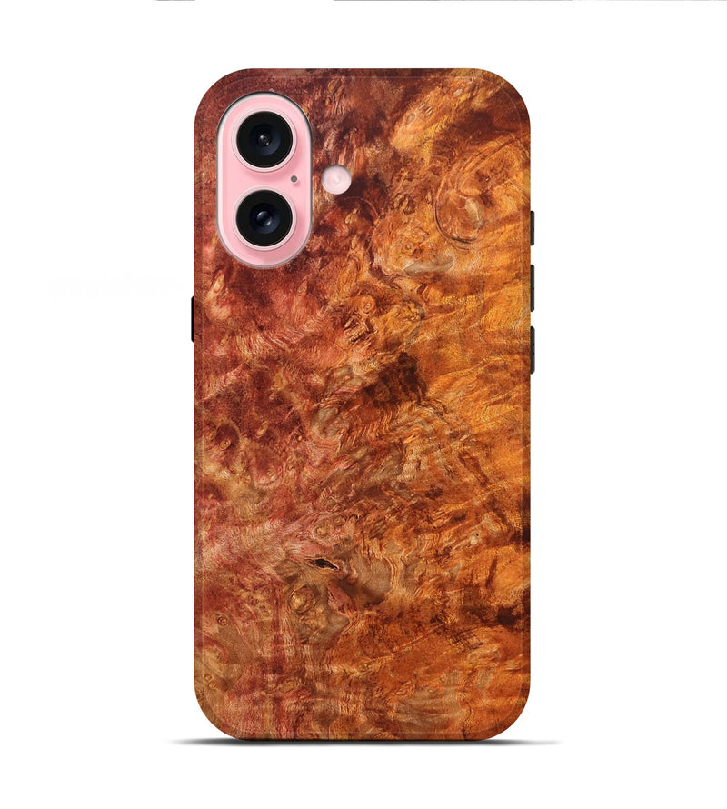 iPhone 16 Wood Live Edge Phone Case - Martika (Solid Wood, 824744)