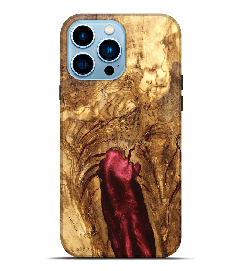 iPhone 14 Pro Max Wood Live Edge Phone Case - Danny (Solid Wood, 824745)