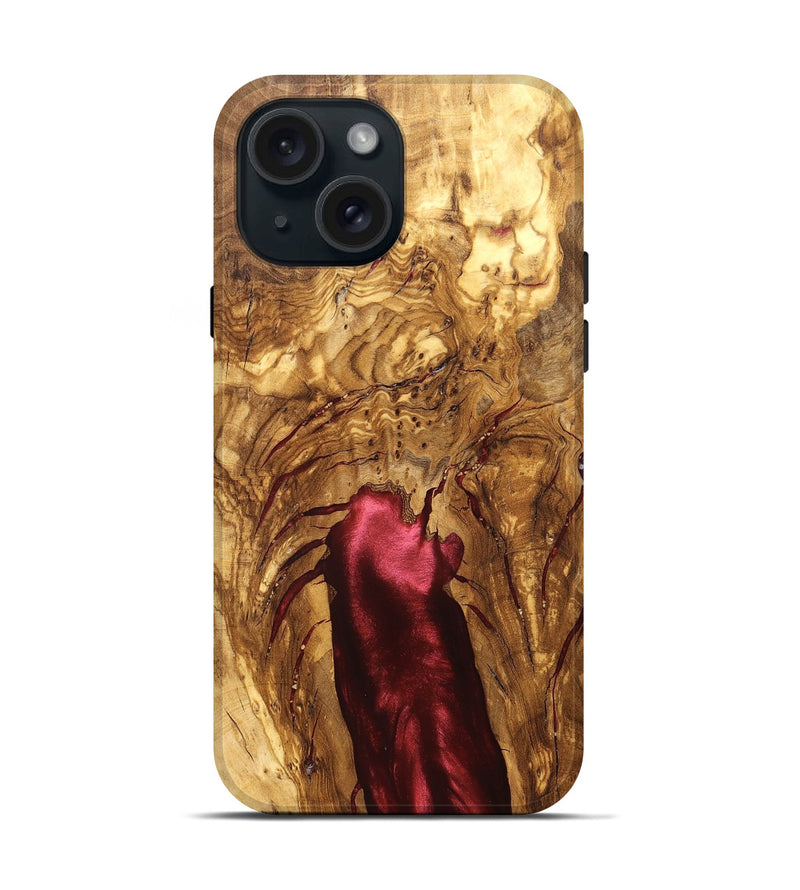 iPhone 15 Wood Live Edge Phone Case - Danny (Solid Wood, 824745)