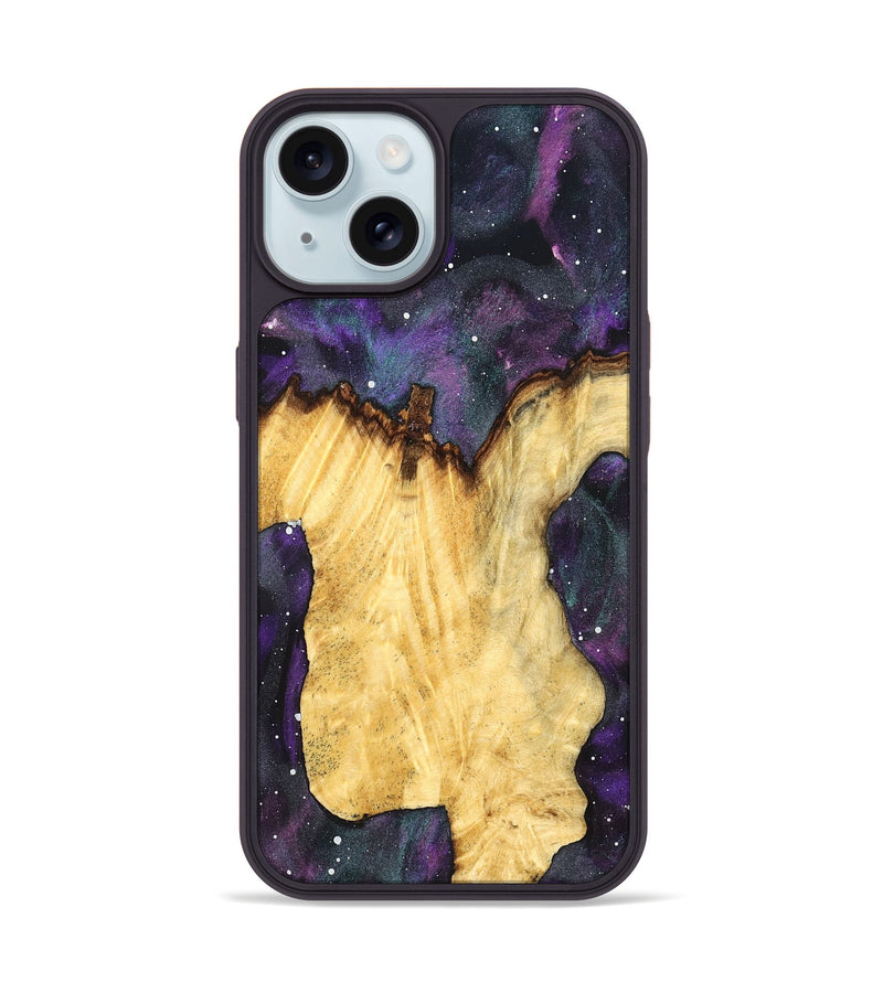 iPhone 15 Wood Phone Case - Eboni (Cosmos, 824749)