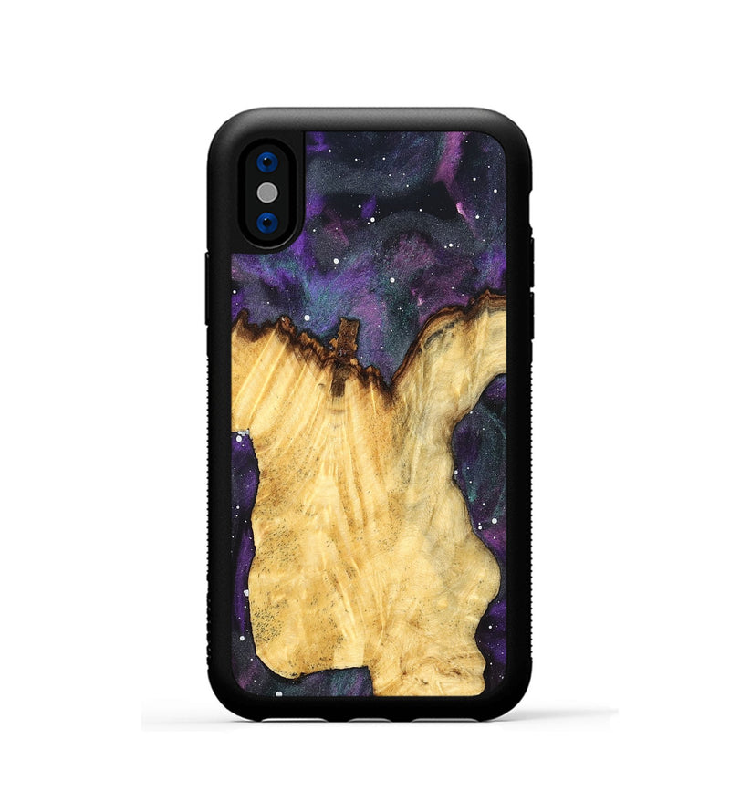 iPhone Xs Wood Phone Case - Eboni (Cosmos, 824749)