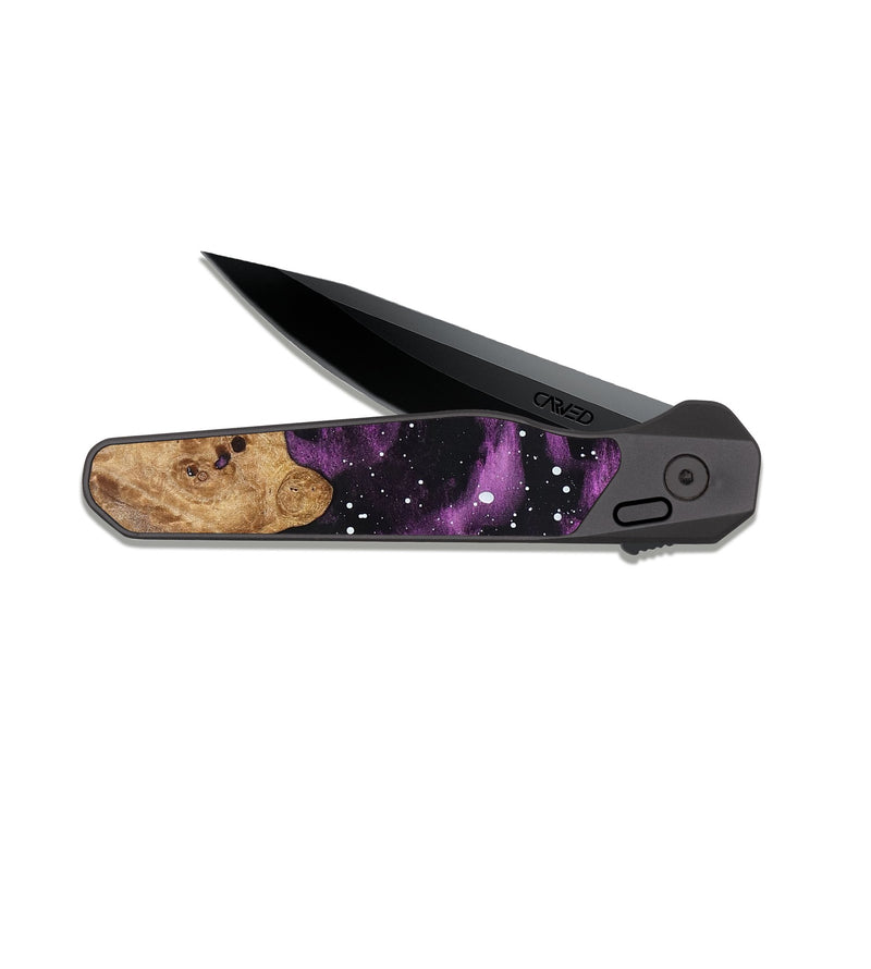 EDC Dark Slate Wood Pocket Knife - Macy (Cosmos, 824751)