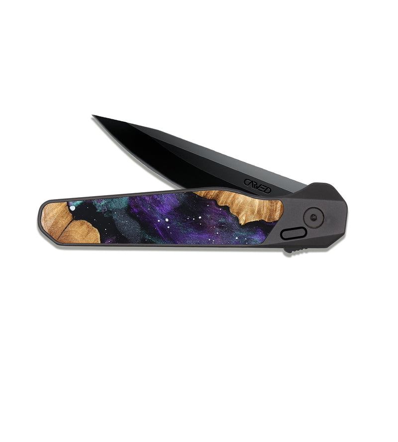 EDC Dark Slate Wood Pocket Knife - Loyd (Cosmos, 824765)