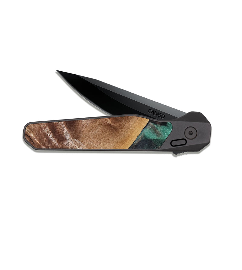 EDC Dark Slate Wood Pocket Knife - Koa (Cosmos, 824769)
