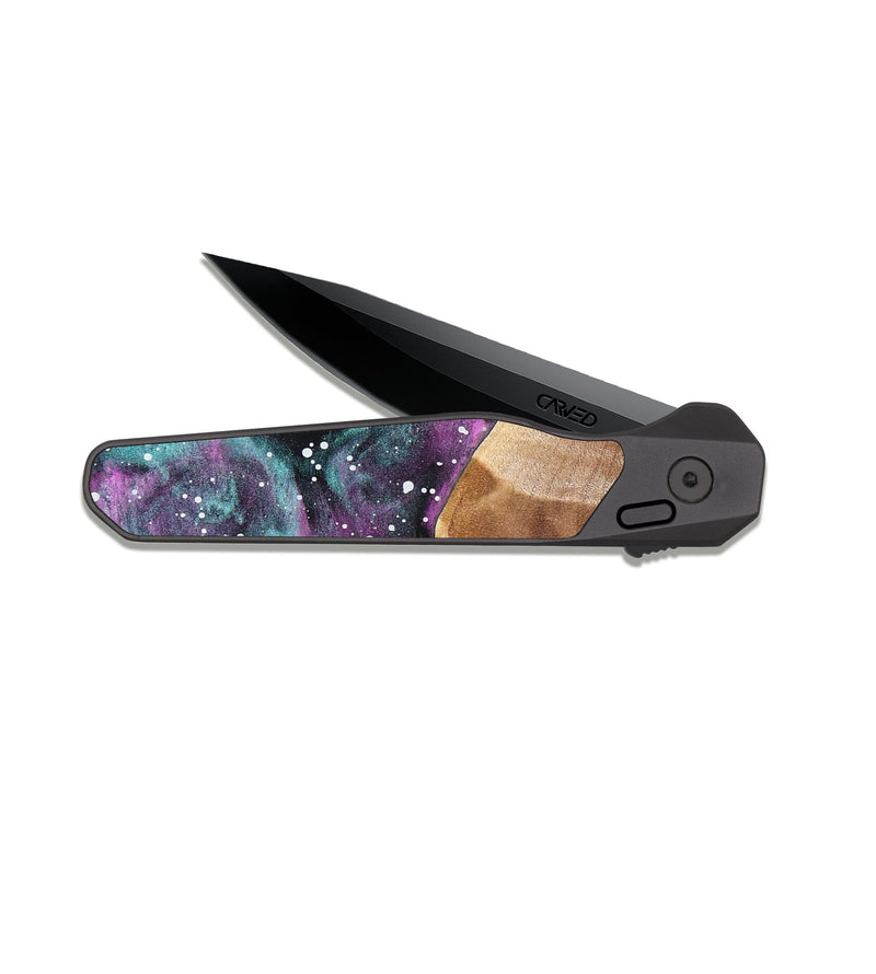 EDC Dark Slate Wood Pocket Knife - Emely (Cosmos, 824775)