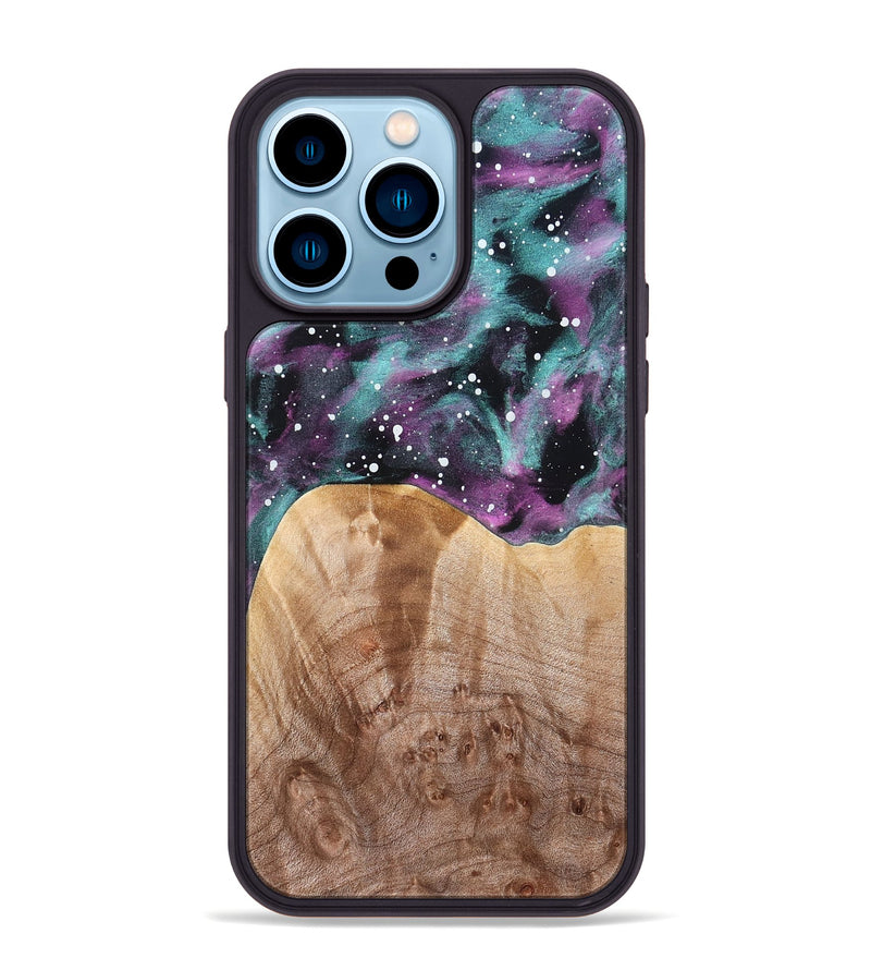 iPhone 14 Pro Max Wood Phone Case - Emely (Cosmos, 824775)
