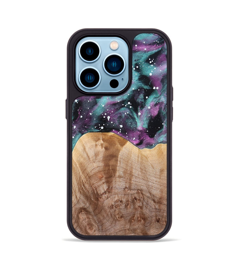 iPhone 14 Pro Wood Phone Case - Emely (Cosmos, 824775)