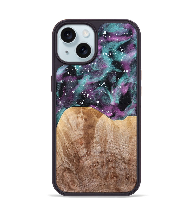 iPhone 15 Wood Phone Case - Emely (Cosmos, 824775)
