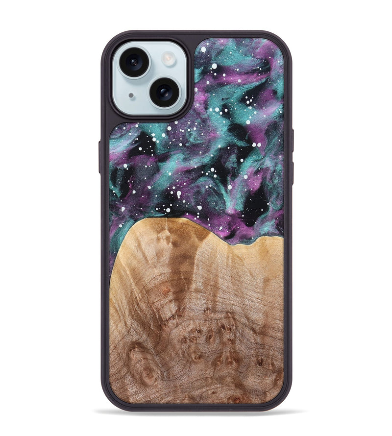 iPhone 15 Plus Wood Phone Case - Emely (Cosmos, 824775)
