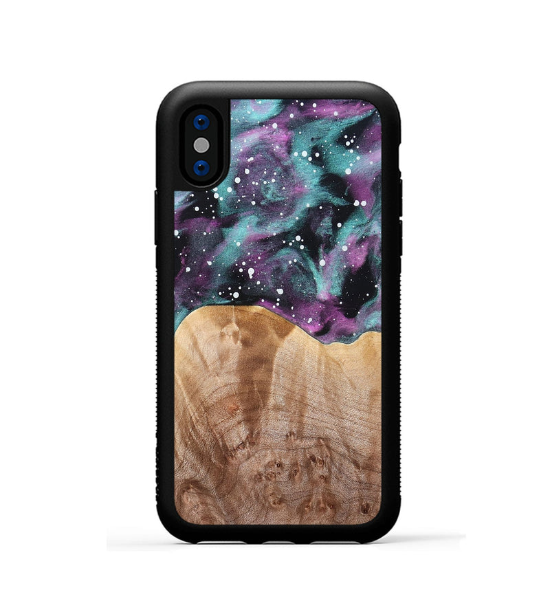 iPhone Xs Wood Phone Case - Emely (Cosmos, 824775)