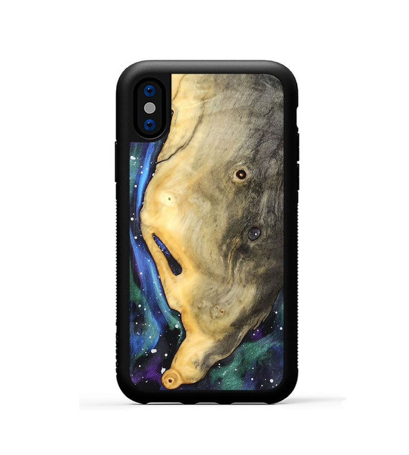iPhone Xs Wood Phone Case - Cecile (Cosmos, 824778)