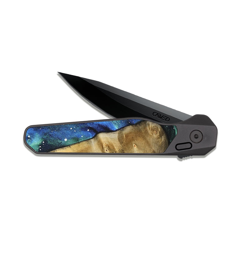 EDC Dark Slate Wood Pocket Knife - Wilder (Cosmos, 824787)