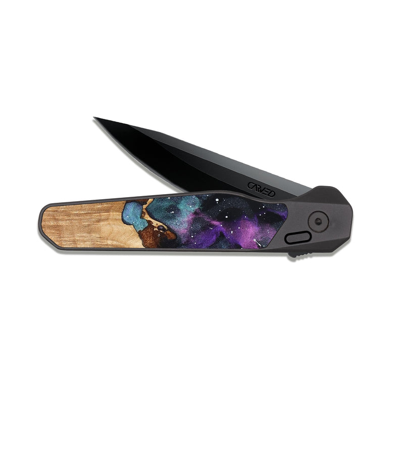 EDC Dark Slate Wood Pocket Knife - Darion (Cosmos, 824791)