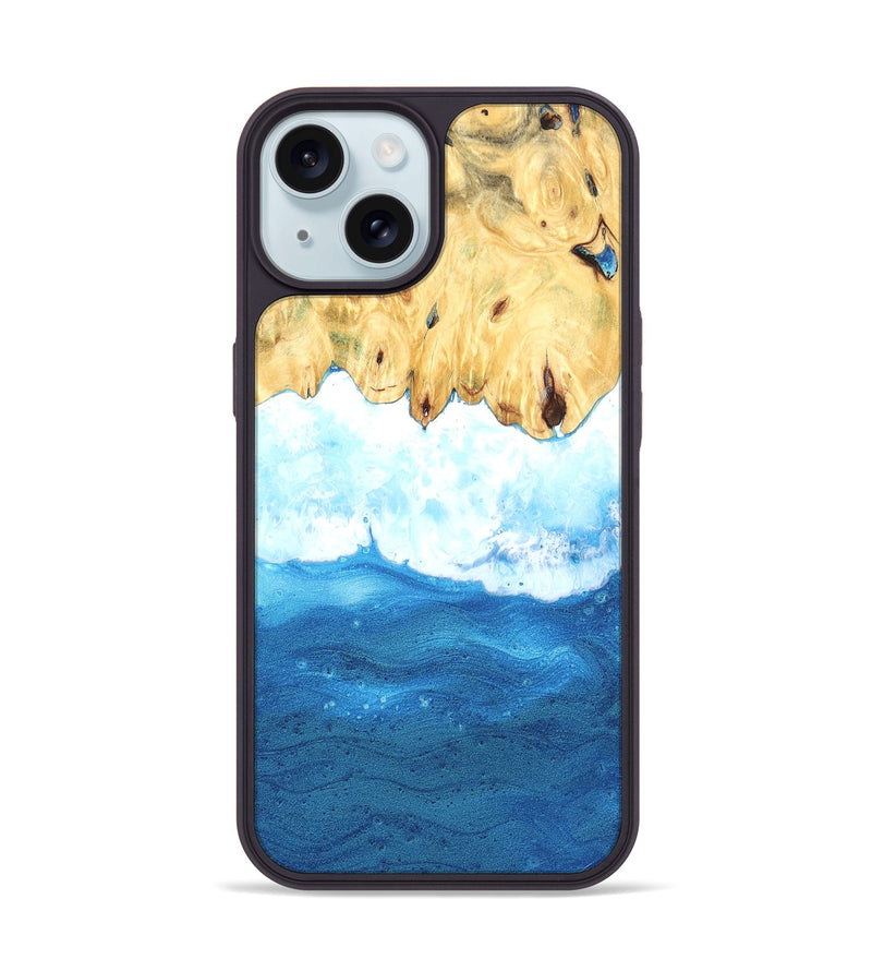 iPhone 15 Wood Phone Case - Curley (Coastal, 824808)