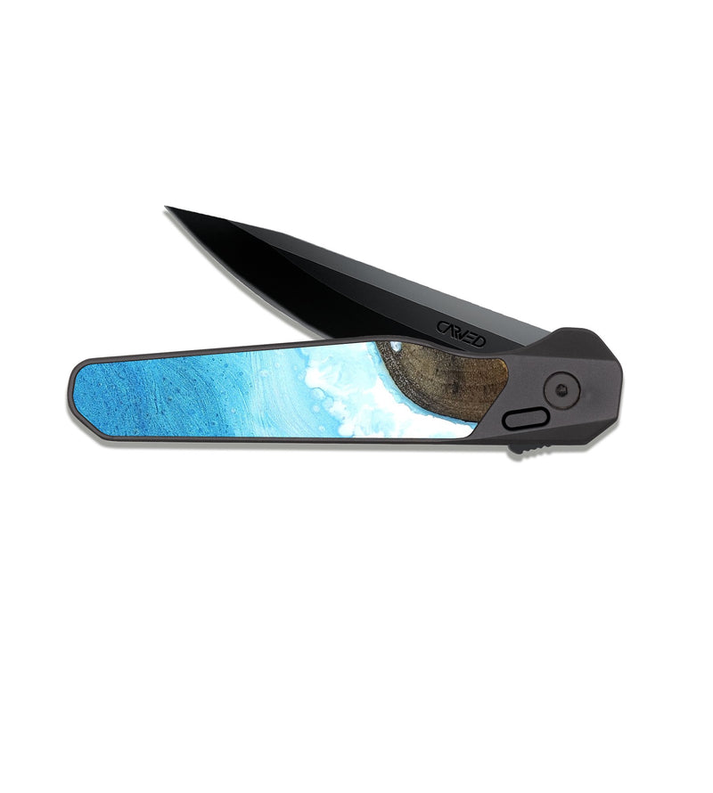 EDC Dark Slate Wood Pocket Knife - Clarisa (Coastal, 824815)