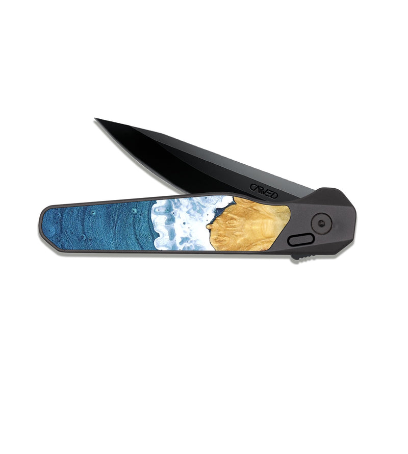 EDC Dark Slate Wood Pocket Knife - Vicente (Coastal, 824816)