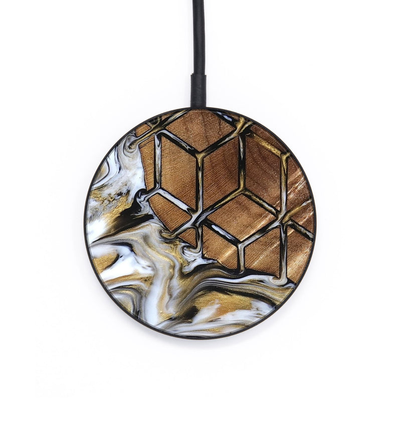 Circle Wood Wireless Charger - Valerie (Pattern, 824837)