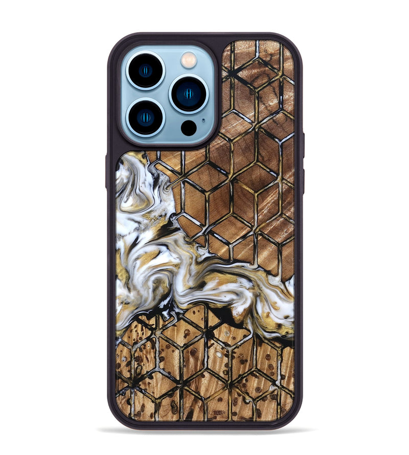iPhone 14 Pro Max Wood Phone Case - Valerie (Pattern, 824837)