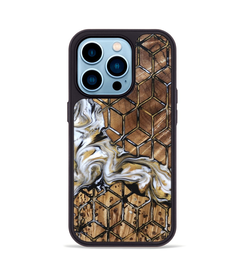 iPhone 14 Pro Wood Phone Case - Valerie (Pattern, 824837)