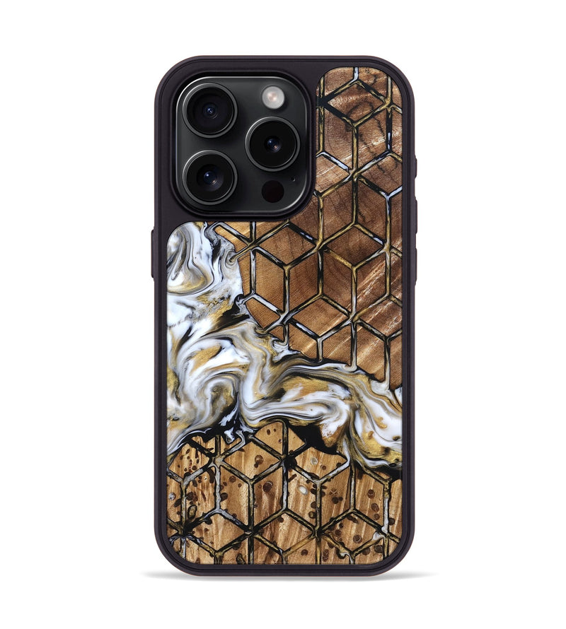 iPhone 15 Pro Wood Phone Case - Valerie (Pattern, 824837)
