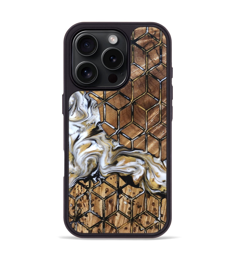 iPhone 16 Pro Wood Phone Case - Valerie (Pattern, 824837)