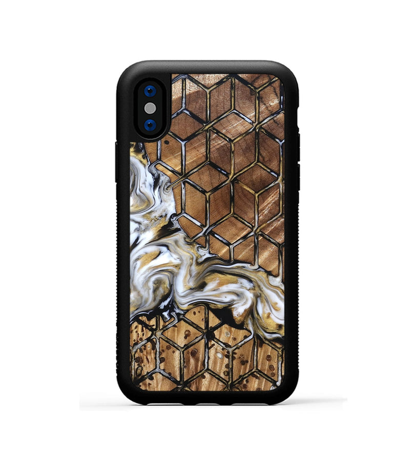iPhone Xs Wood Phone Case - Valerie (Pattern, 824837)