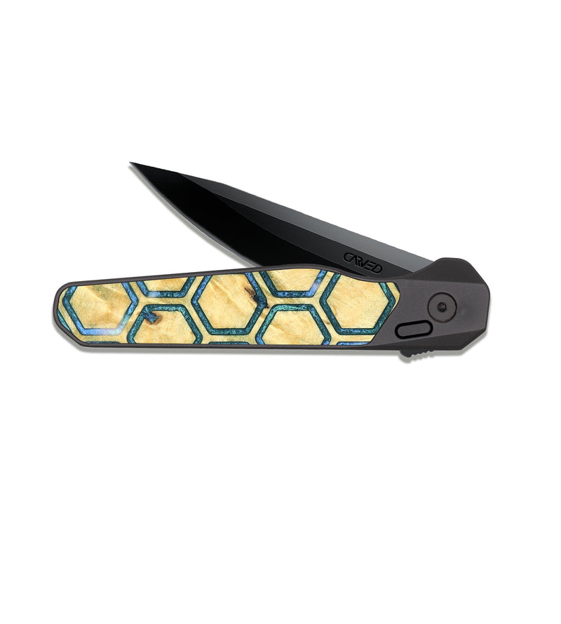 EDC Dark Slate Wood Pocket Knife - Jazlynn (Pattern, 824840)