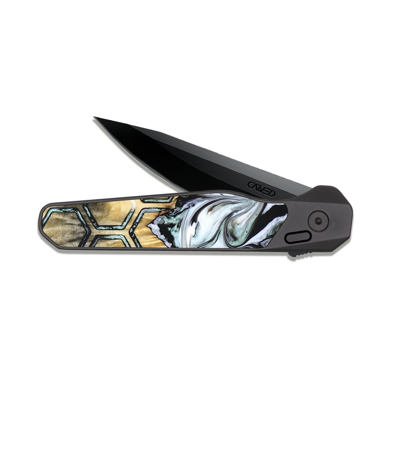 EDC Dark Slate Wood Pocket Knife - Elwood (Pattern, 824846)