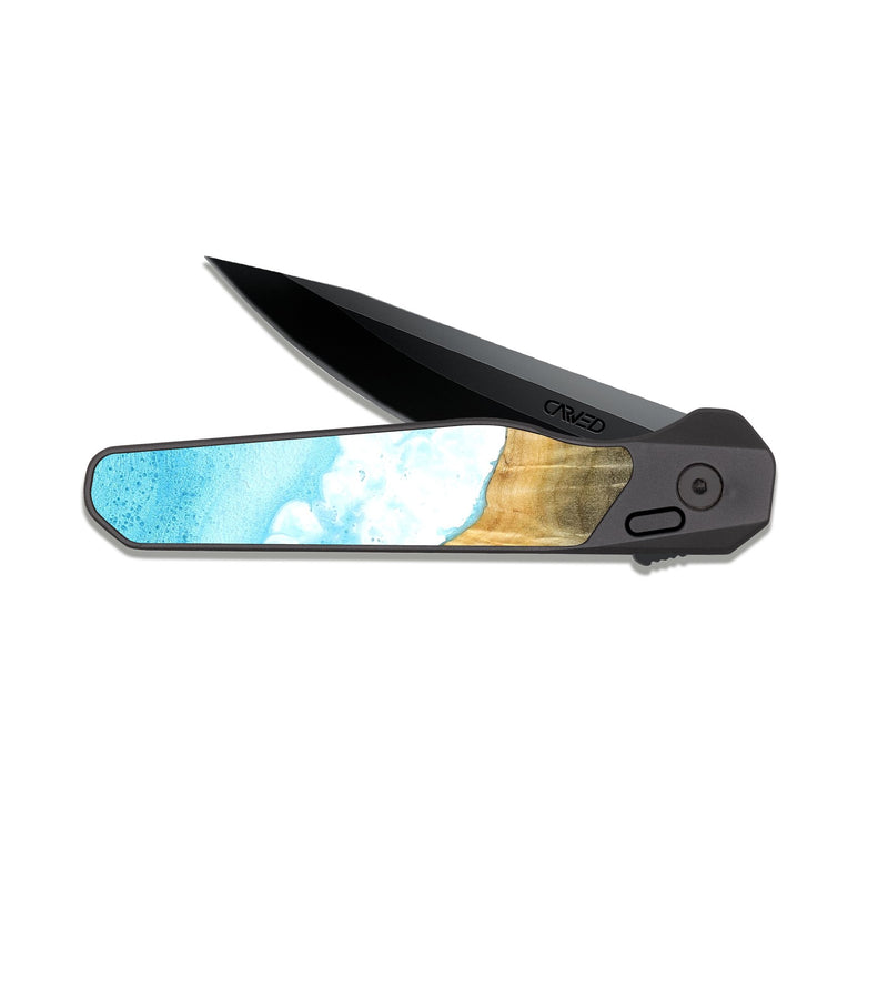 EDC Dark Slate Wood Pocket Knife - Jacey (Coastal, 824849)