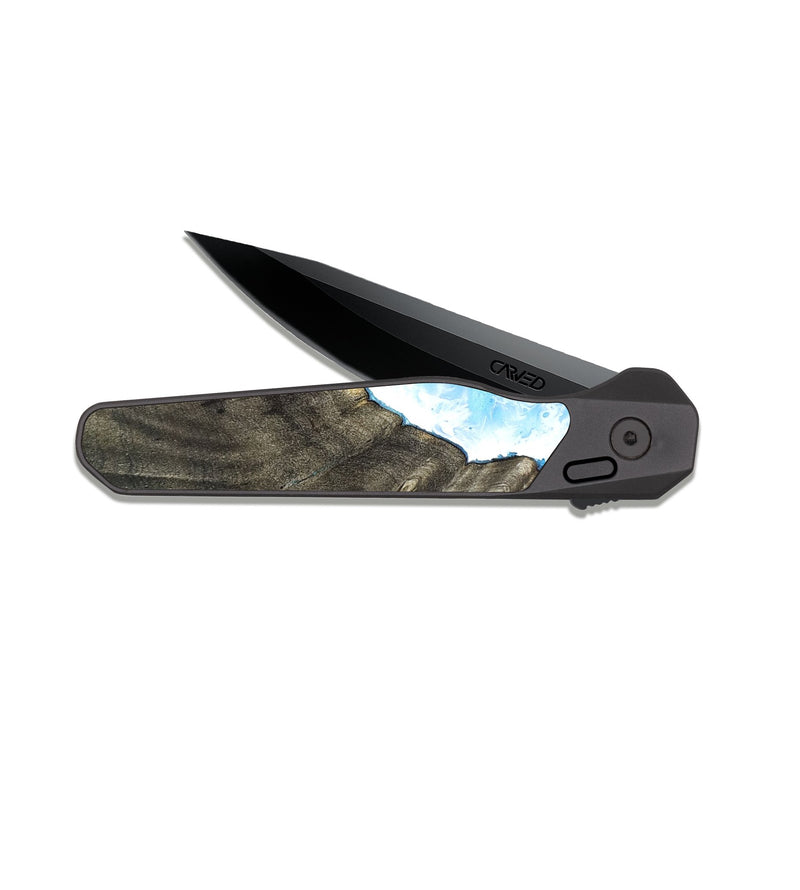 EDC Dark Slate Wood Pocket Knife - Delia (Coastal, 824852)