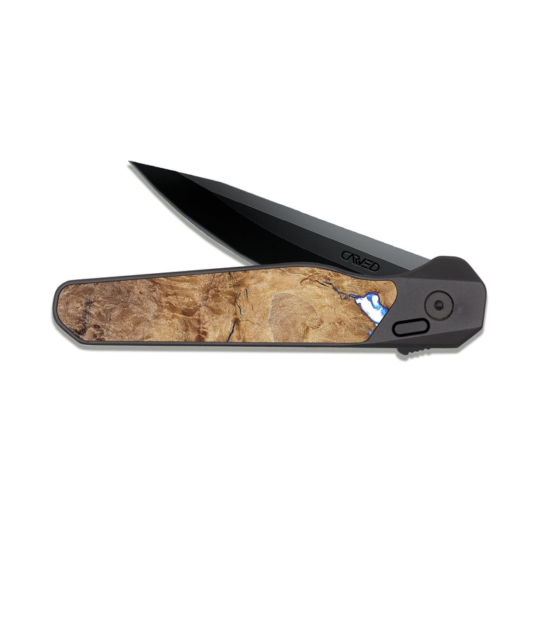 EDC Dark Slate Wood Pocket Knife - Kathi (Coastal, 824854)