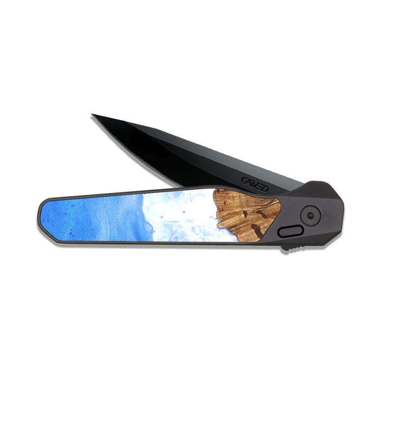 EDC Dark Slate Wood Pocket Knife - Azariah (Coastal, 824855)