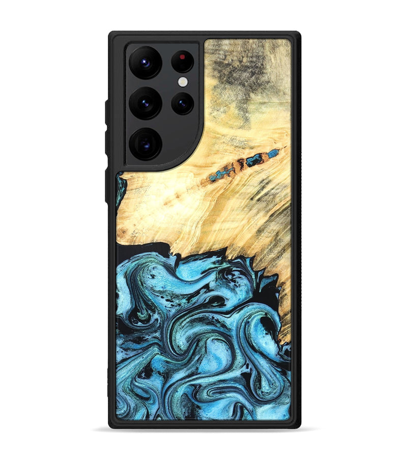 Galaxy S22 Ultra Wood Phone Case - Anakin (Blue, 824857)