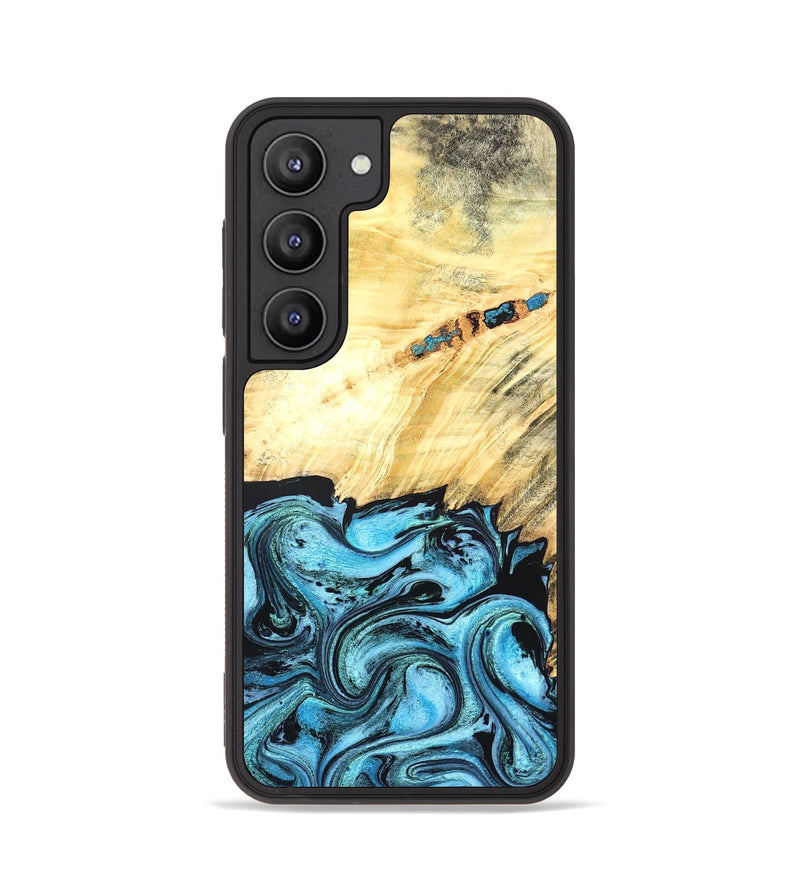 Galaxy S23 Wood Phone Case - Anakin (Blue, 824857)