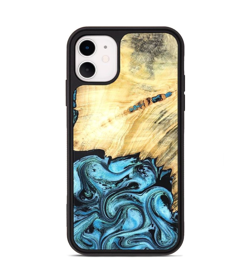 iPhone 11 Wood Phone Case - Anakin (Blue, 824857)