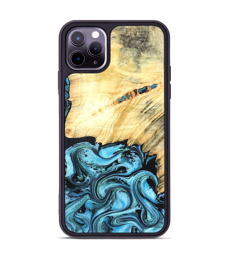 iPhone 11 Pro Max Wood Phone Case - Anakin (Blue, 824857)