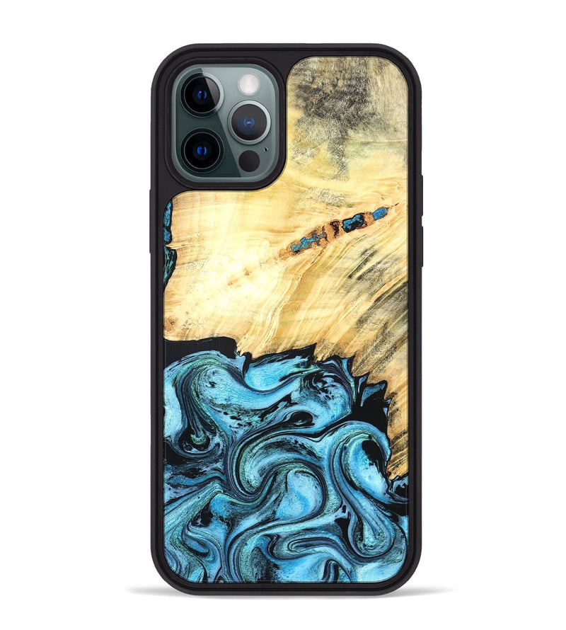 iPhone 12 Pro Max Wood Phone Case - Anakin (Blue, 824857)