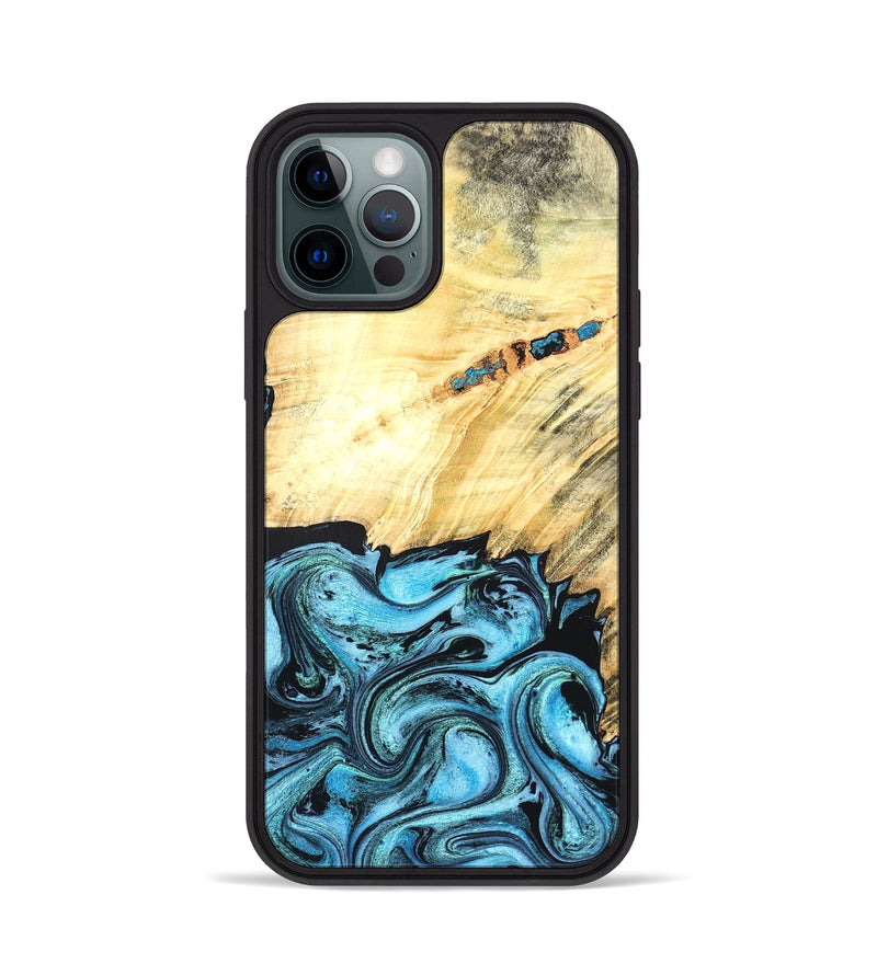 iPhone 12 Pro Wood Phone Case - Anakin (Blue, 824857)